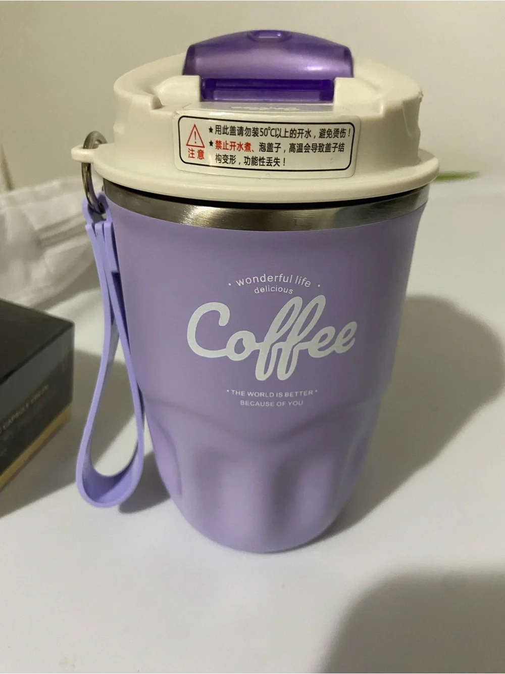 High Appearance Drawstring Stainless Steel Coffee Cup 360ML